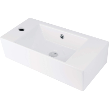 Umywalka ceramiczna nablatowa lewa